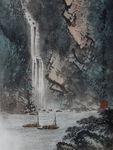 方继良山水画欣赏