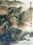 方继良山水画欣赏