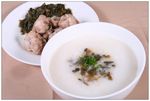 白菜干咸猪骨粥