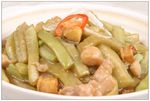咸鱼鸡粒茄子煲