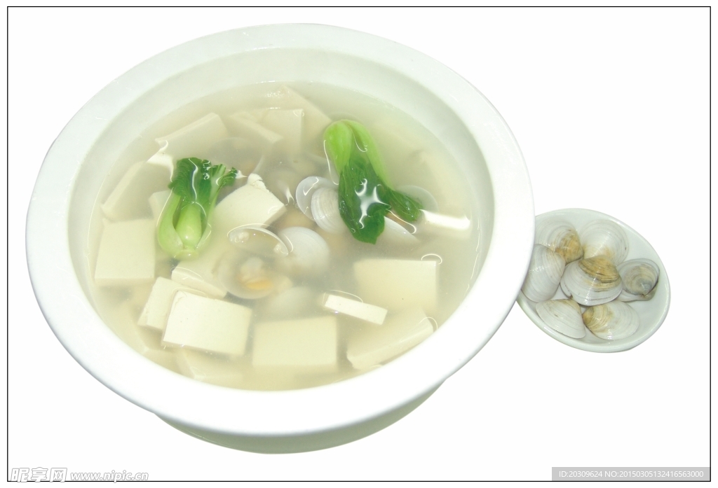 青蛤豆腐汤