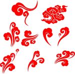 红色 祥云