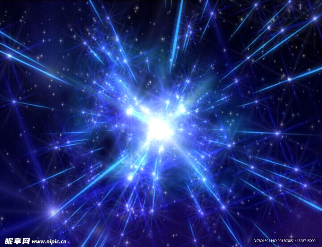 宇宙 蓝色 星光  光效果视频