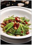 砂锅菠菜杆