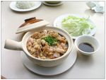 姜汁田鸡煲仔饭