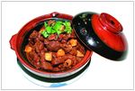 啤酒仔姜狗肉煲
