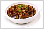 咸鱼鸡粒茄子煲
