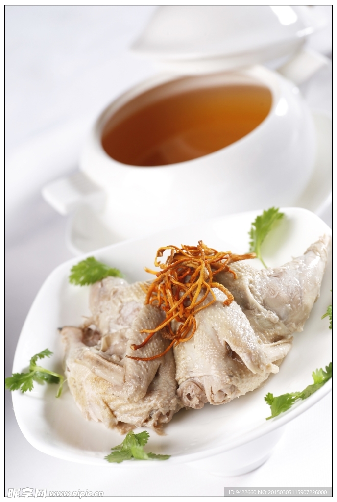 玉皇草煲竹丝鸡