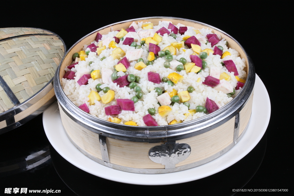 笼仔焗杂粮饭