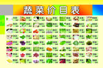 蔬菜价目表