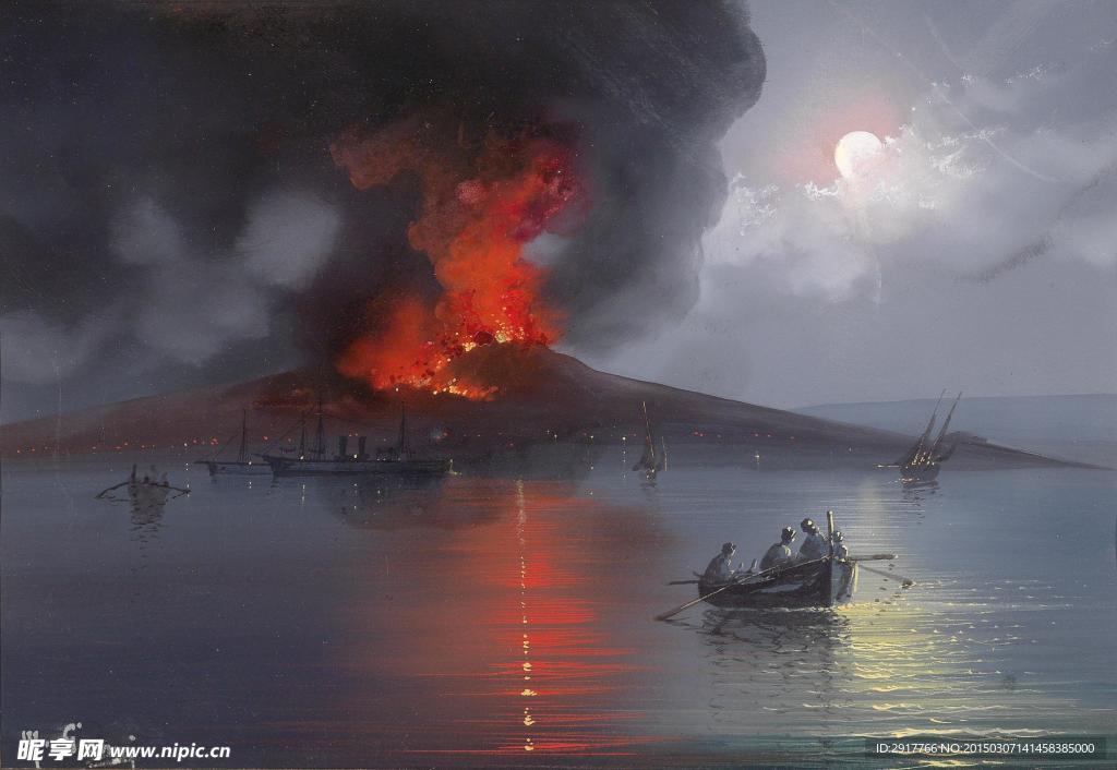 维苏威火山爆发