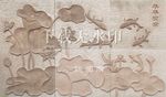 砂岩浮雕装饰画工艺雕刻艺术作品