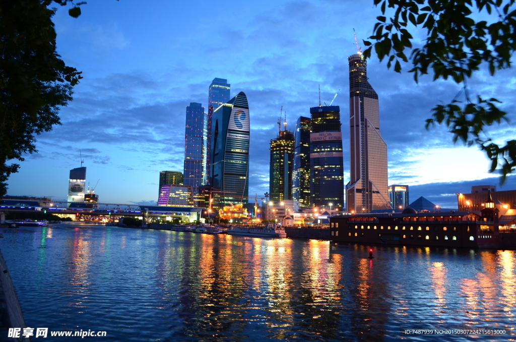 莫斯科城市夜景