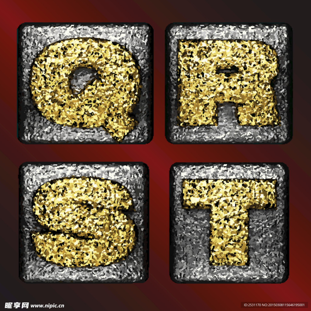 金属字母