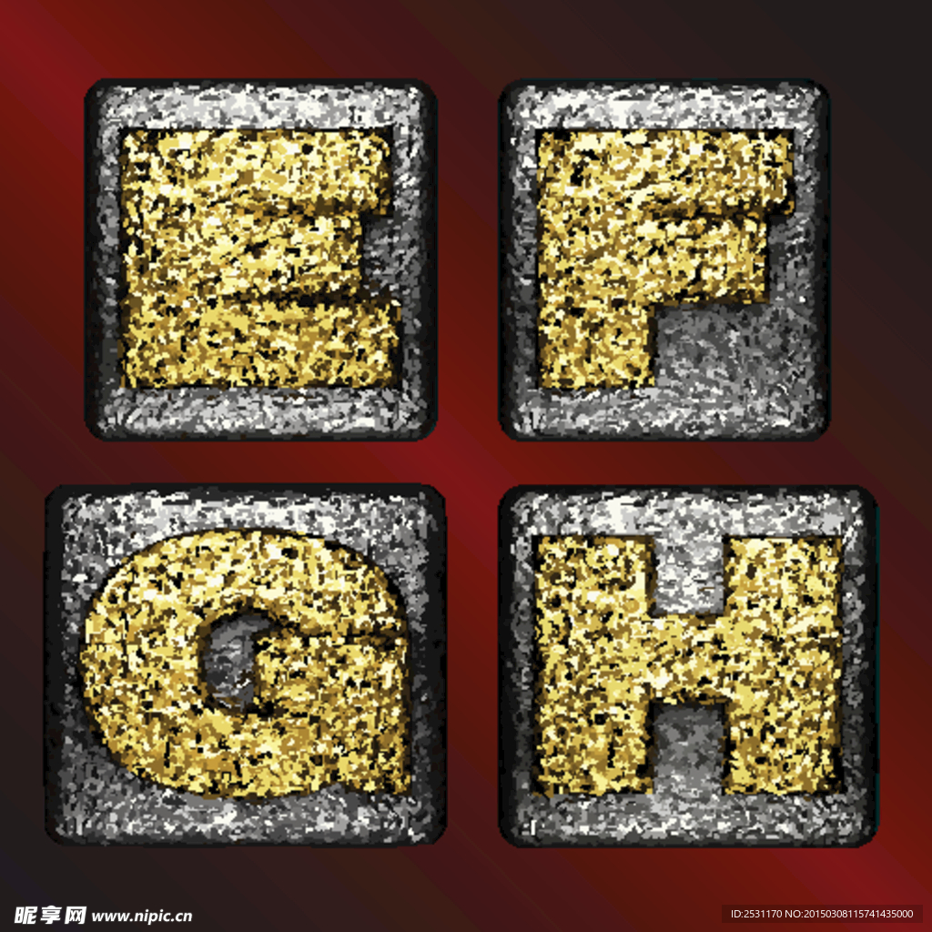 金属字母