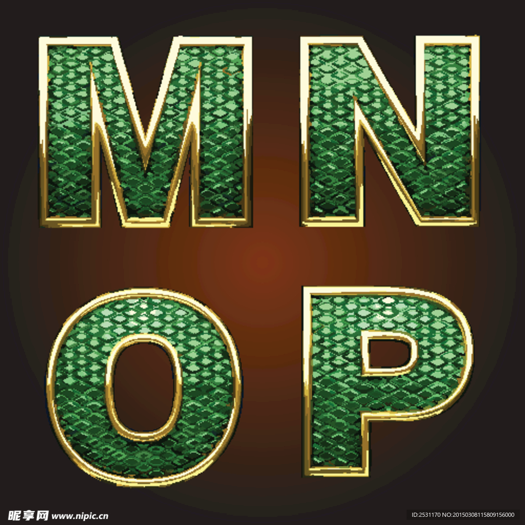 金属字母
