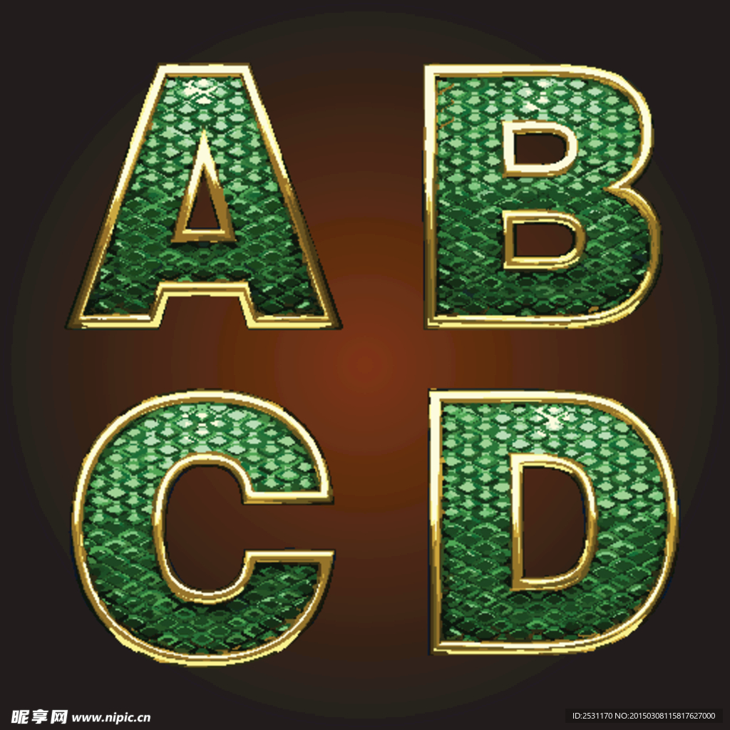 金属字母