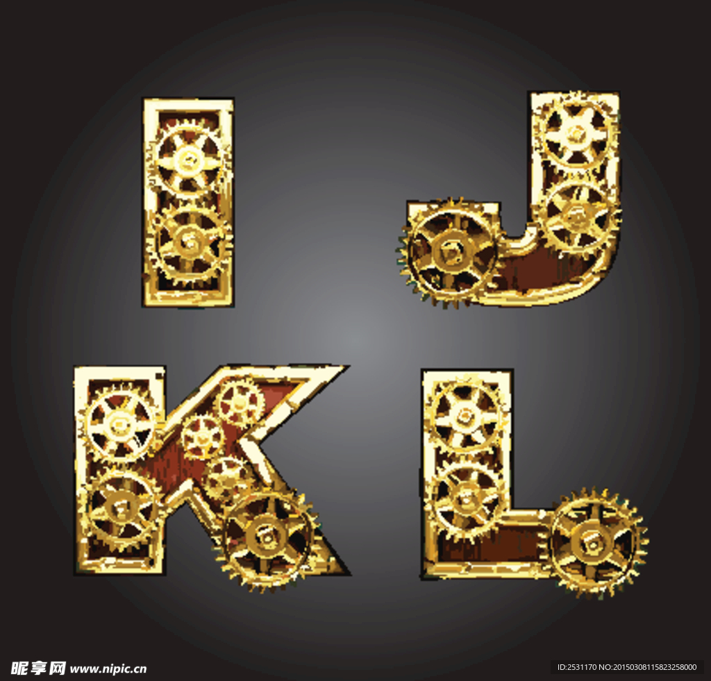 金属字母