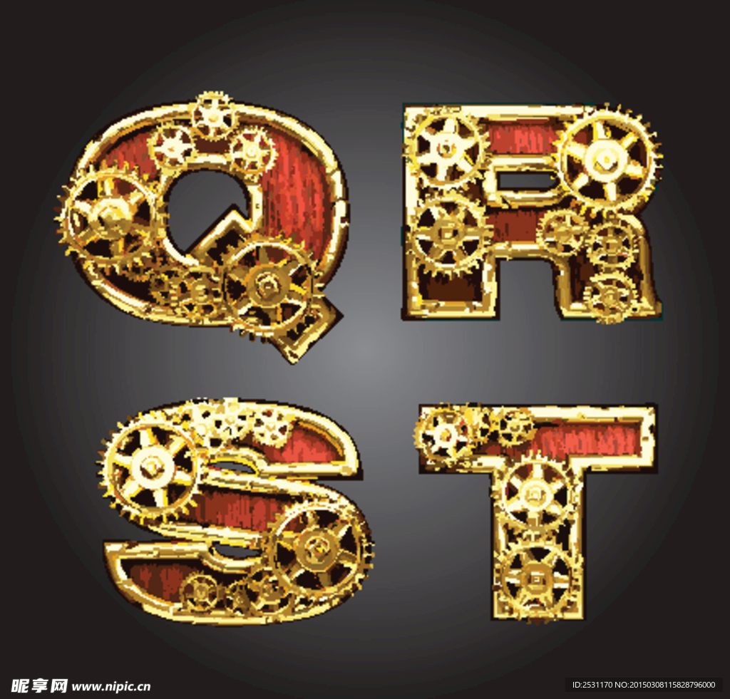 金属字母