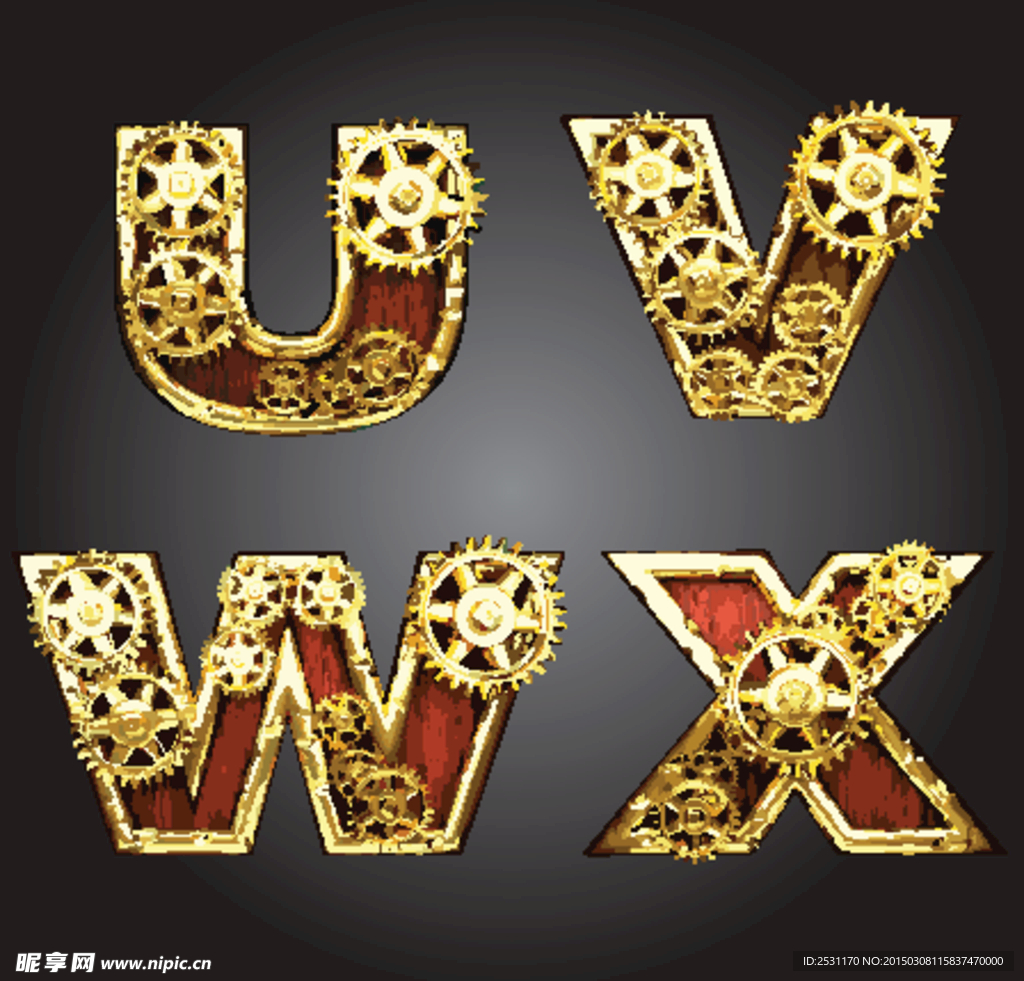 金属字母