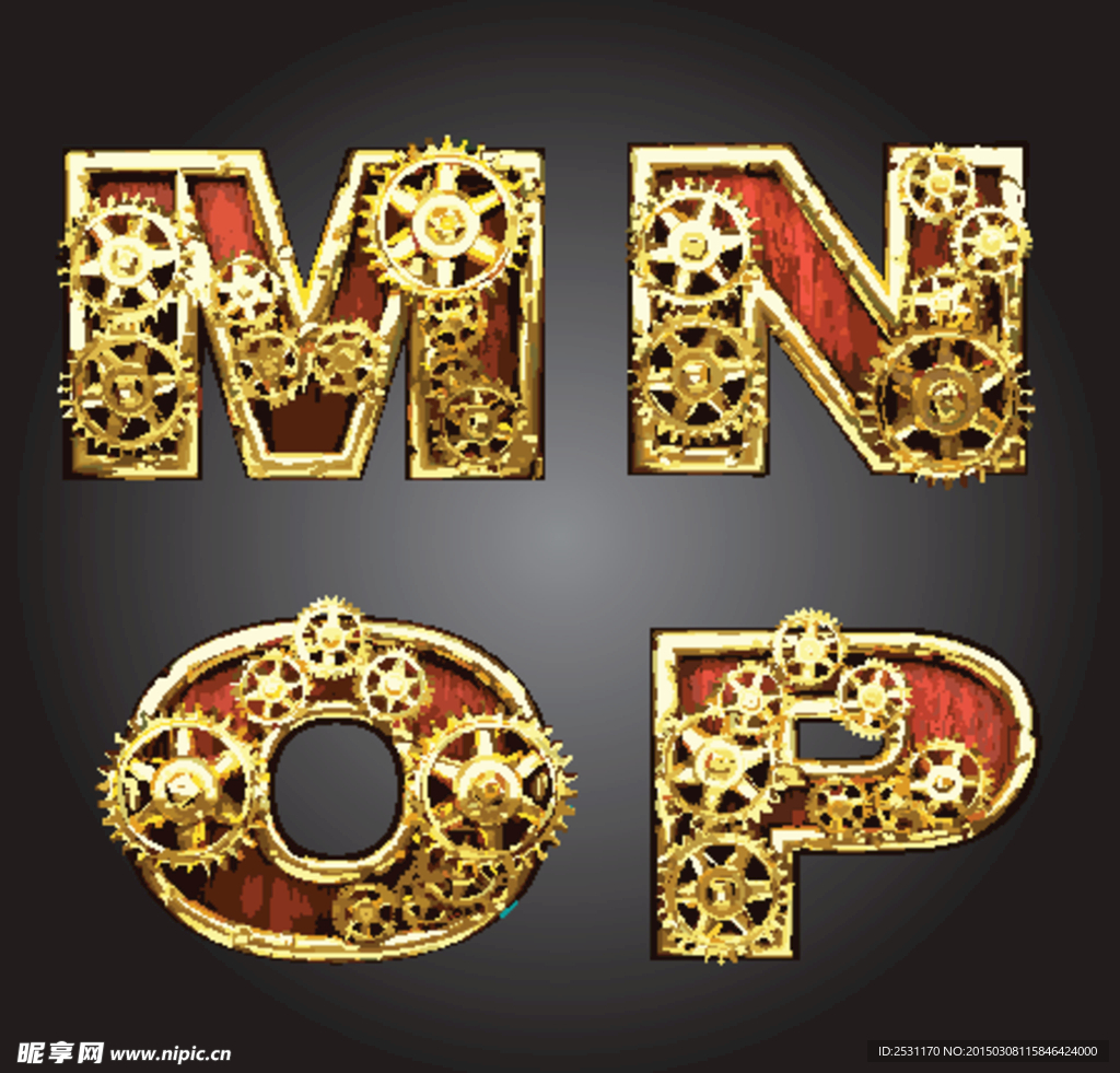 金属字母