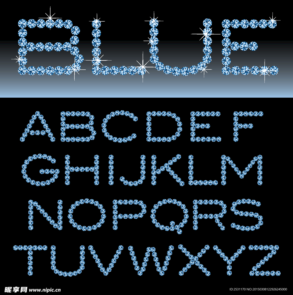 钻石字母