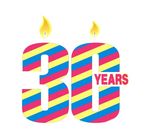 生日 节日 书法 30周年