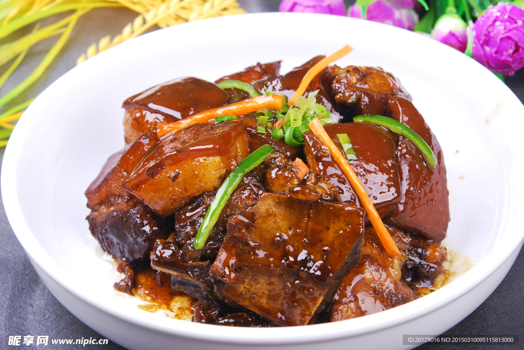 葱烤红烧肉