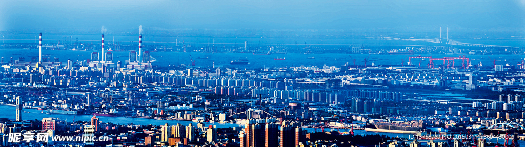 上海市自贸区俯瞰