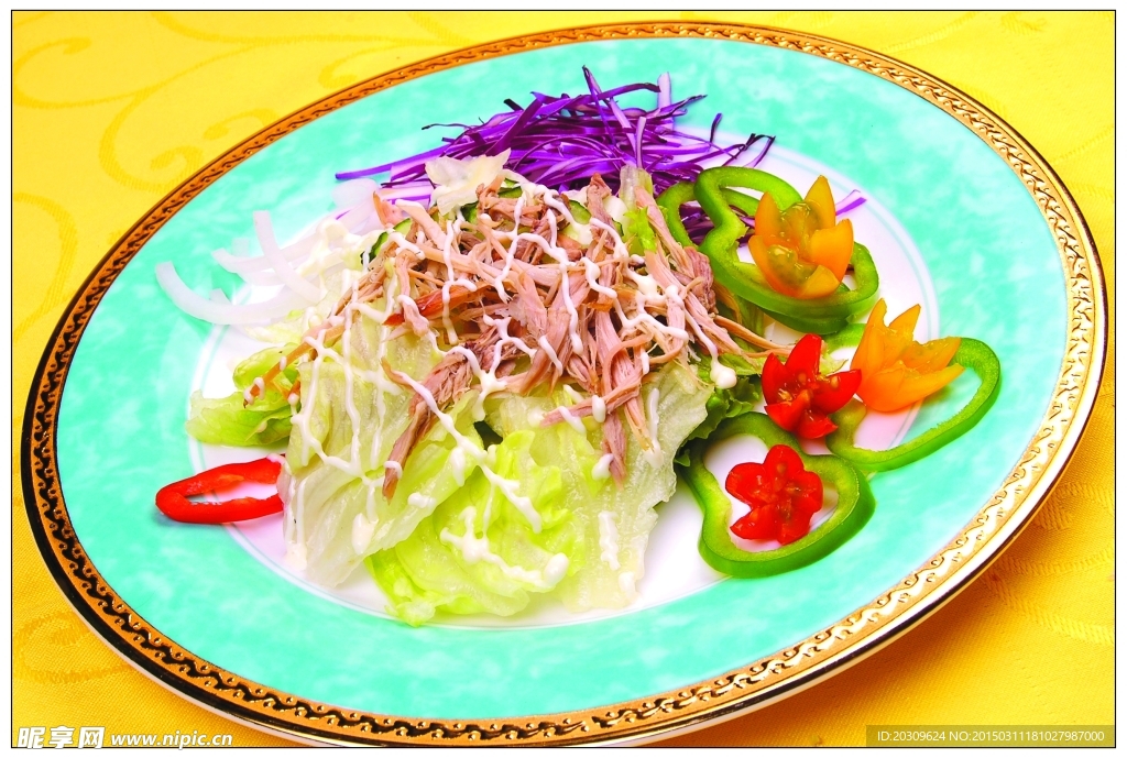 火鸭素菜沙律