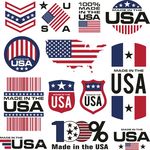 美国国旗标签