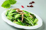 青菜炒豆筋
