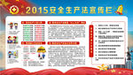 2015安全生产法宣传栏