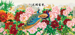 花开富贵花鸟画