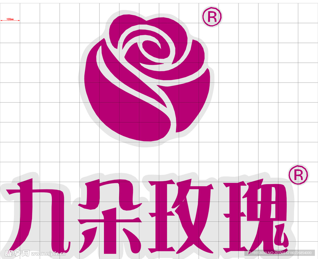 九朵玫瑰标志