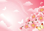 樱花背景素材
