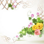 玫瑰花边