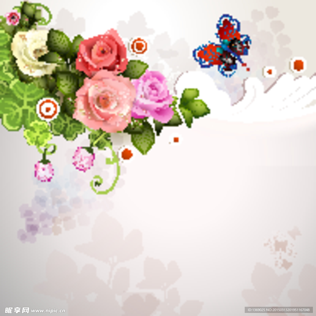 玫瑰花边