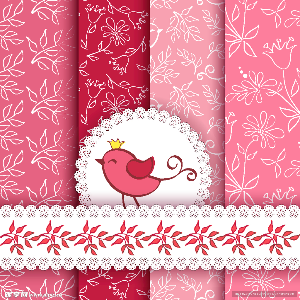 欧式花纹边框背景