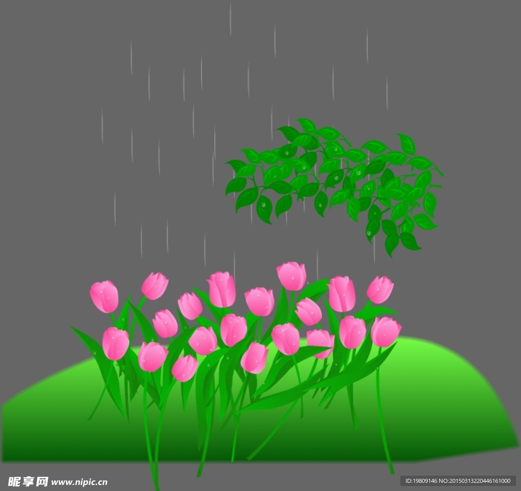 粉红色花flash动画