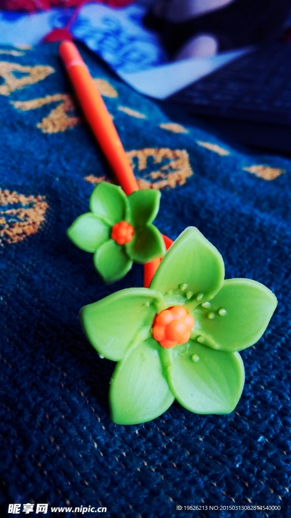 彩色花 假花