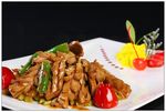 酸豆角爆腰花