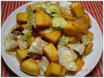 菜爆玉米饼