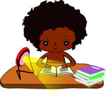 读书非洲小孩 看书 非洲小孩