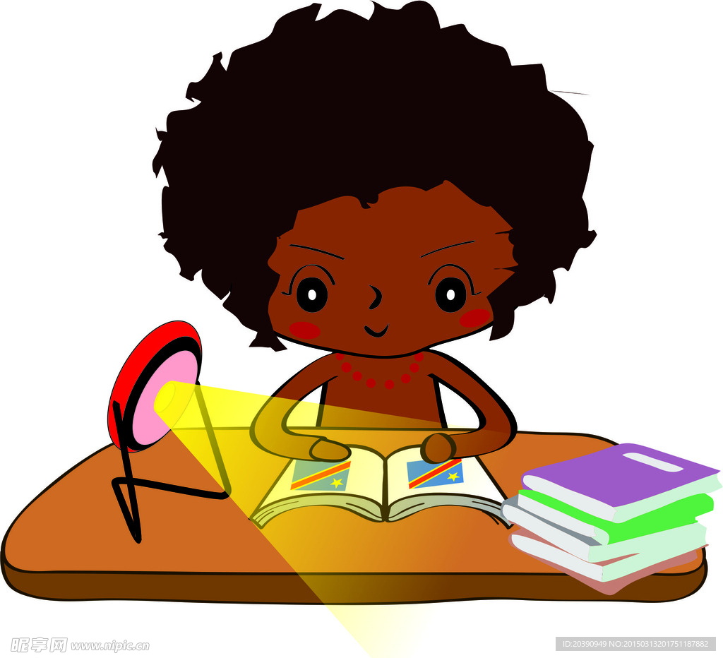 读书非洲小孩 看书 非洲小孩