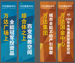 万达国金中心吊旗