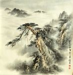 方继良山水画欣赏