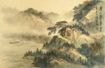 方继良山水画欣赏