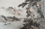 方继良山水画欣赏