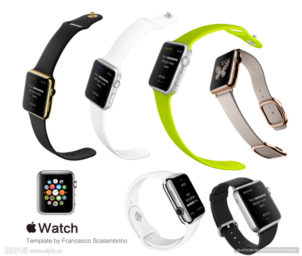 iwatch苹果手表高清素材